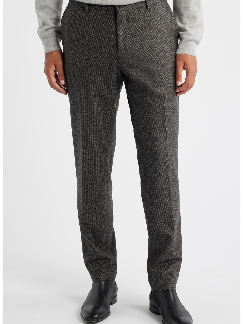 Hugo Boss Men's Charcoal Gray Dress Pants